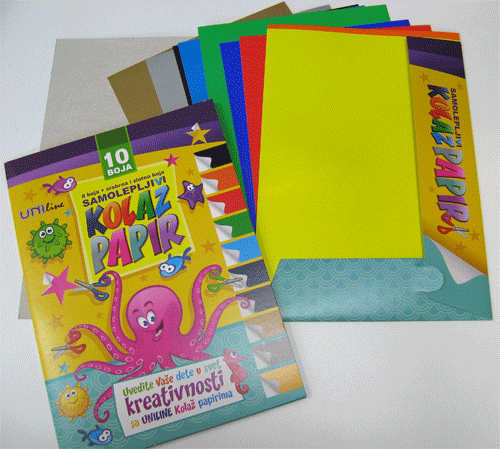 Kolaz papir 10 boja