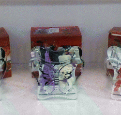 Staklena Vaza + Plis 20cm