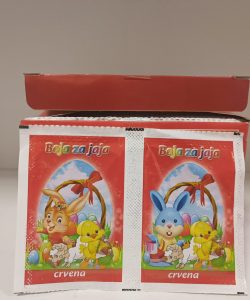 USKRSNJA BOJA ZA JAJA CRVENA 1/100